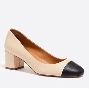 J. Crew Bryn Cap-Toe Block Heels - BNIB